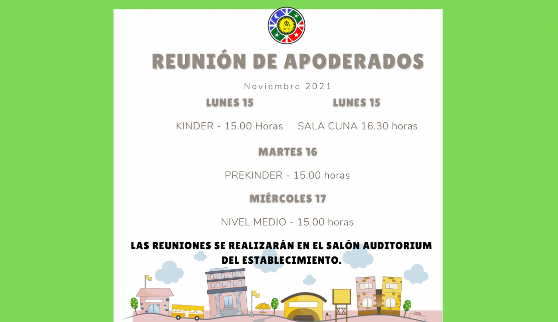 Comunicado 11 Noviembre - Educ. Parvularia - Colegio Calasanz Kurarewe 